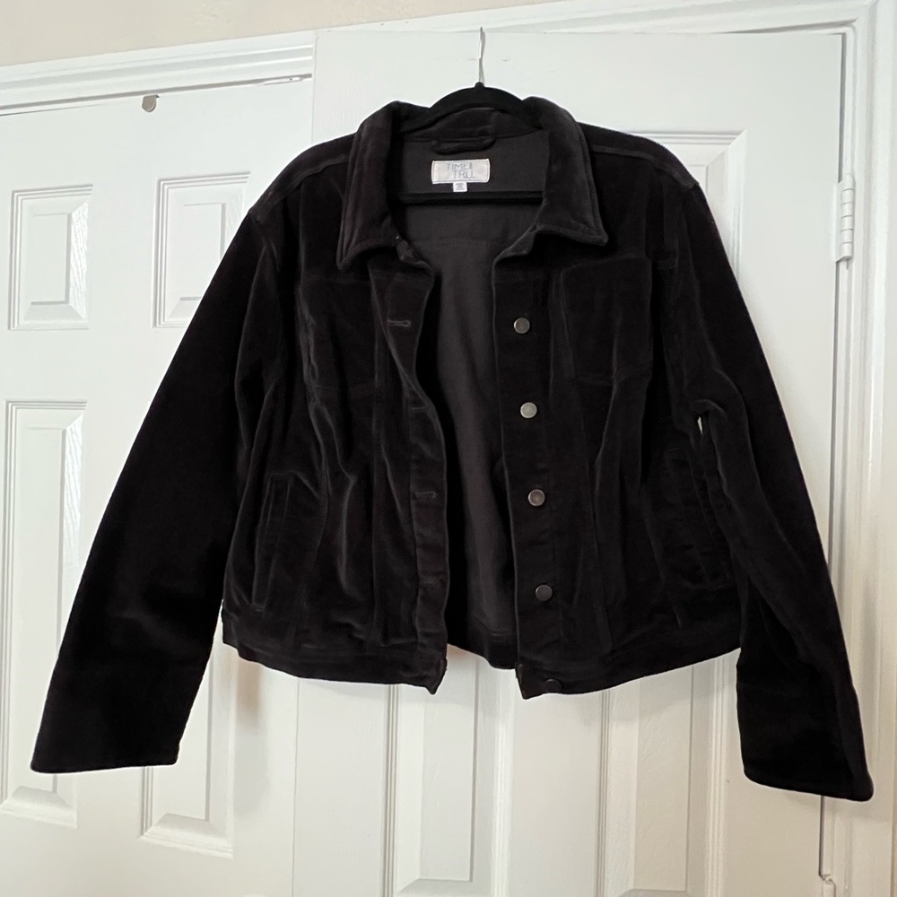 Time and Tru XXXL Black Corduroy Jacket